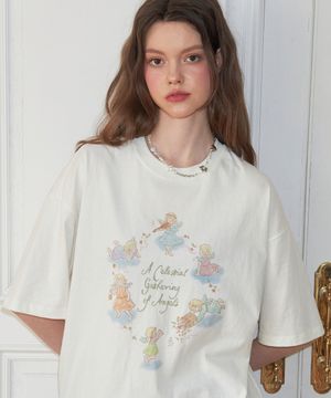 DTP 엔젤스 반팔티 크림