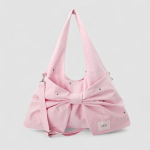 플레르 루 드로잉 워싱 보우백 _ [핑크]