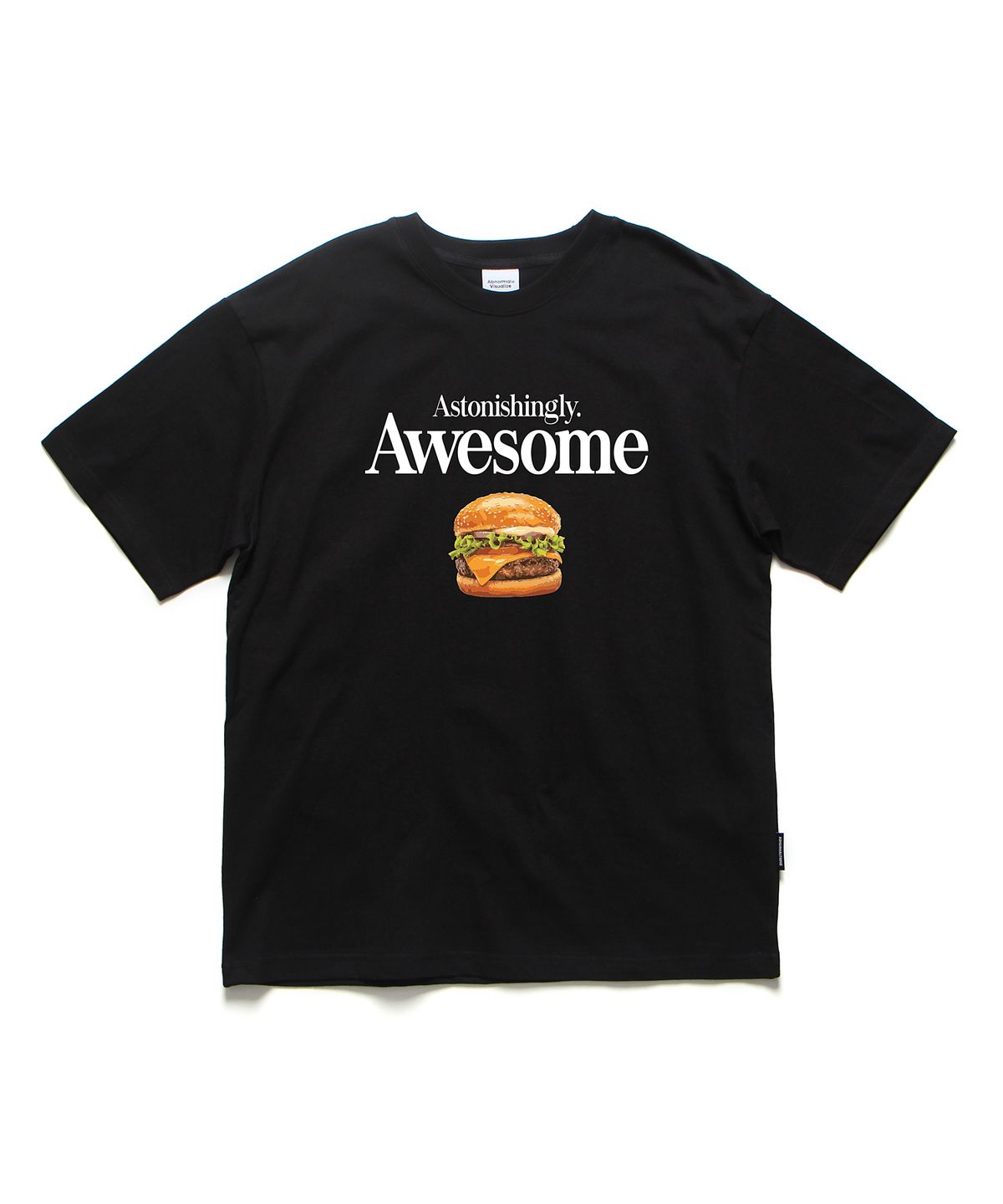 앱놀머씽(ABNORMALTHING) 아썸 오버핏 티셔츠 블랙 (AWESOME T-SHIRT BLACK)