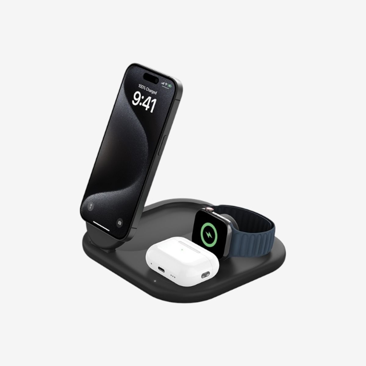 벨킨(BELKIN) Qi2 3in1 15W 마그네틱 폴더블 무선 충전기 WIZ029kr