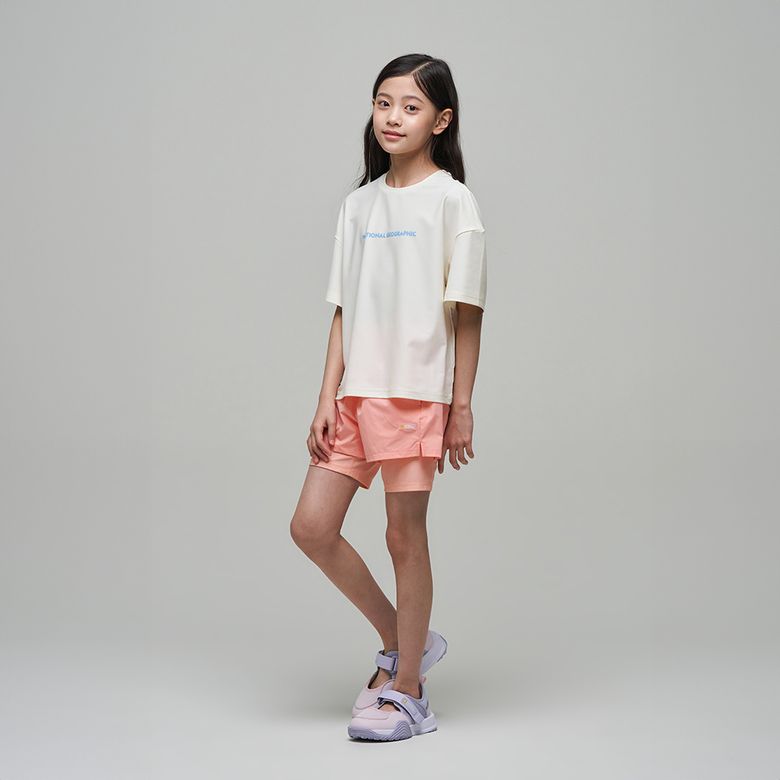 K242GWL430 여아 반바지 레깅스 PEACH