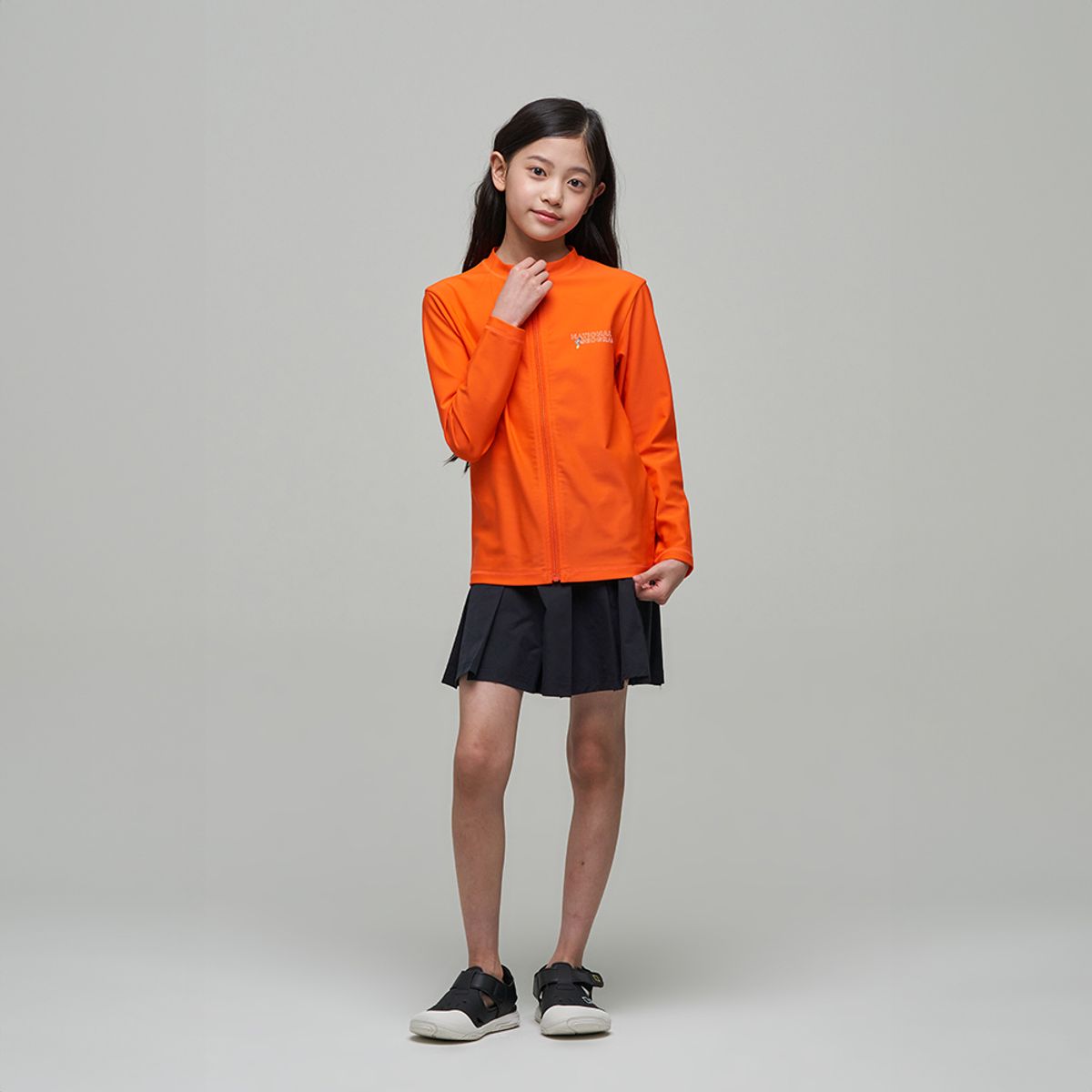 내셔널지오그래픽 키즈(NATIONAL GEOGRAPHIC KIDS) K242GWL420 여아 스커트 레깅스 CARBONBLACK
