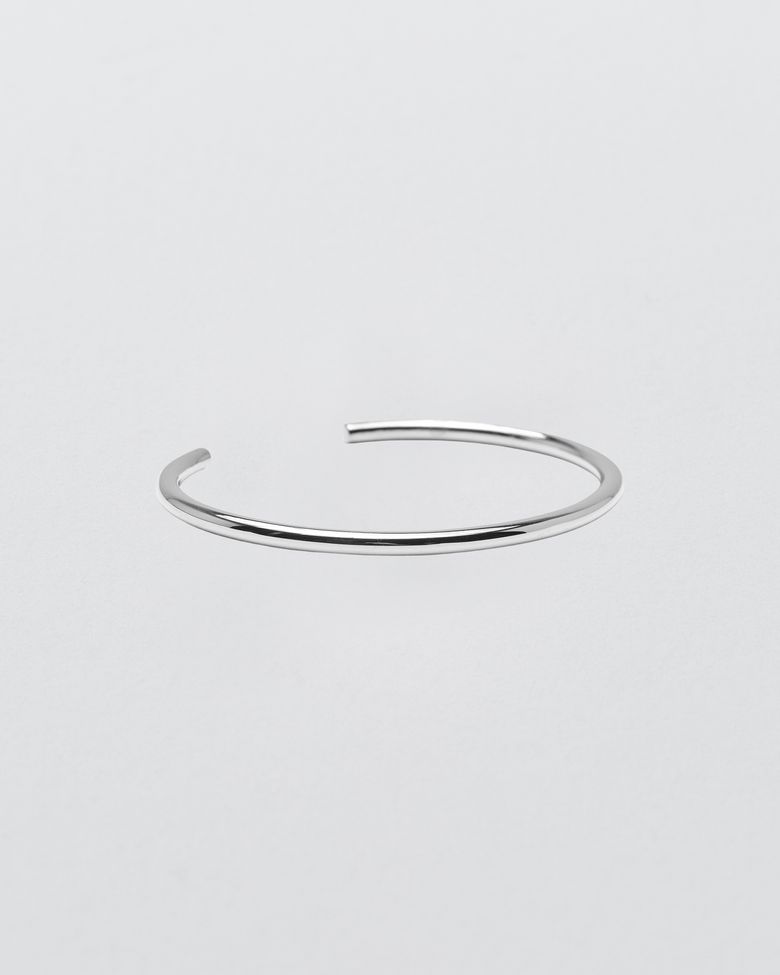 Basic Open Bangle (silver925)(2color)
