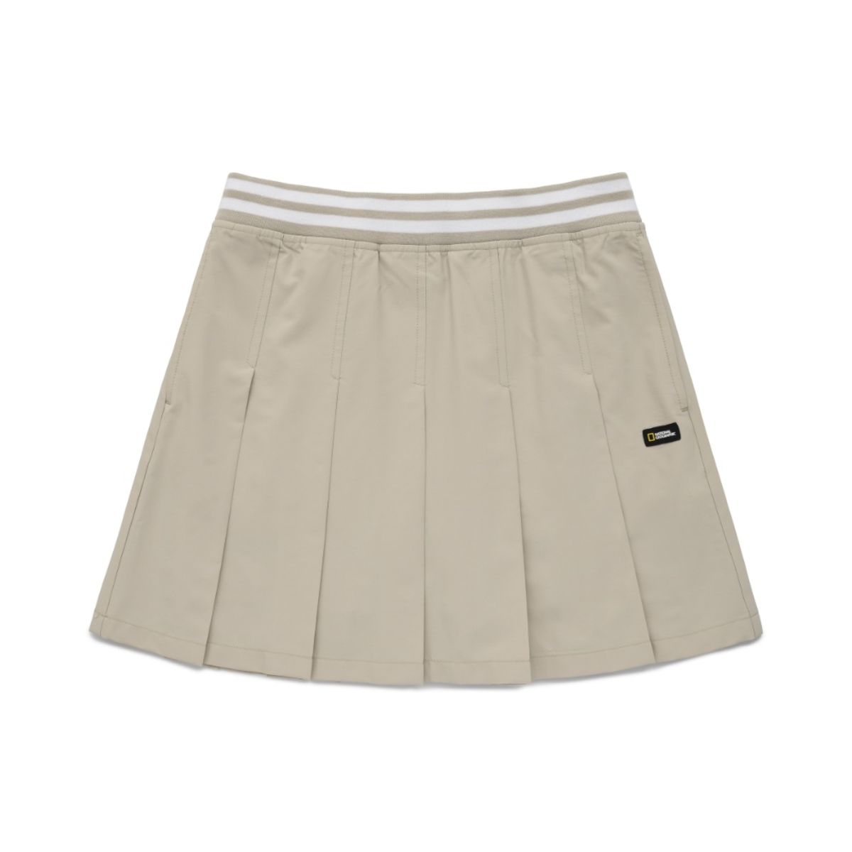 내셔널지오그래픽 키즈(NATIONAL GEOGRAPHIC KIDS) K241GSK010 바시티 플리츠 스커트 BEIGE