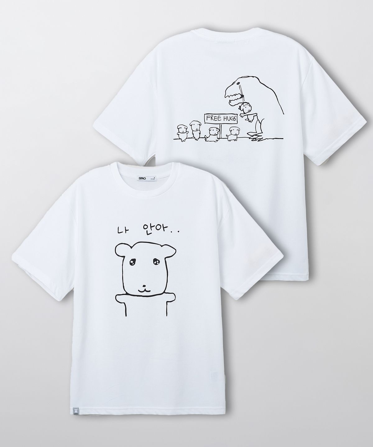 스파오(SPAO) [가나디] 반팔 티셔츠(WHITE)_SPRLF38U02