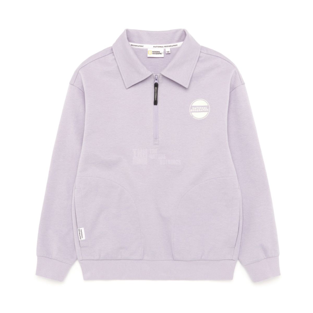 내셔널지오그래픽 키즈(NATIONAL GEOGRAPHIC KIDS) K231USW210 하프 집업 카라 MTM BLUE LAVENDER