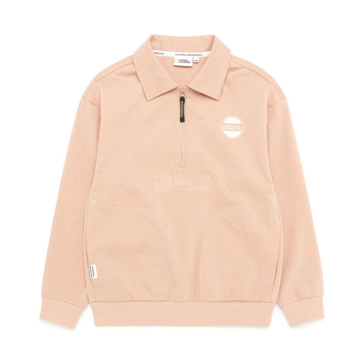 내셔널지오그래픽 키즈(NATIONAL GEOGRAPHIC KIDS) K231USW210 하프 집업 카라 MTM PEACH BEIGE