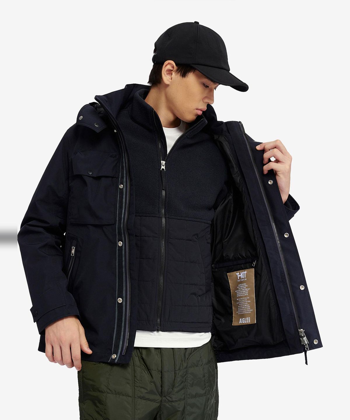 에이글(Aigle) 남성 고어텍스 자켓 AAW24MOUT005NOI