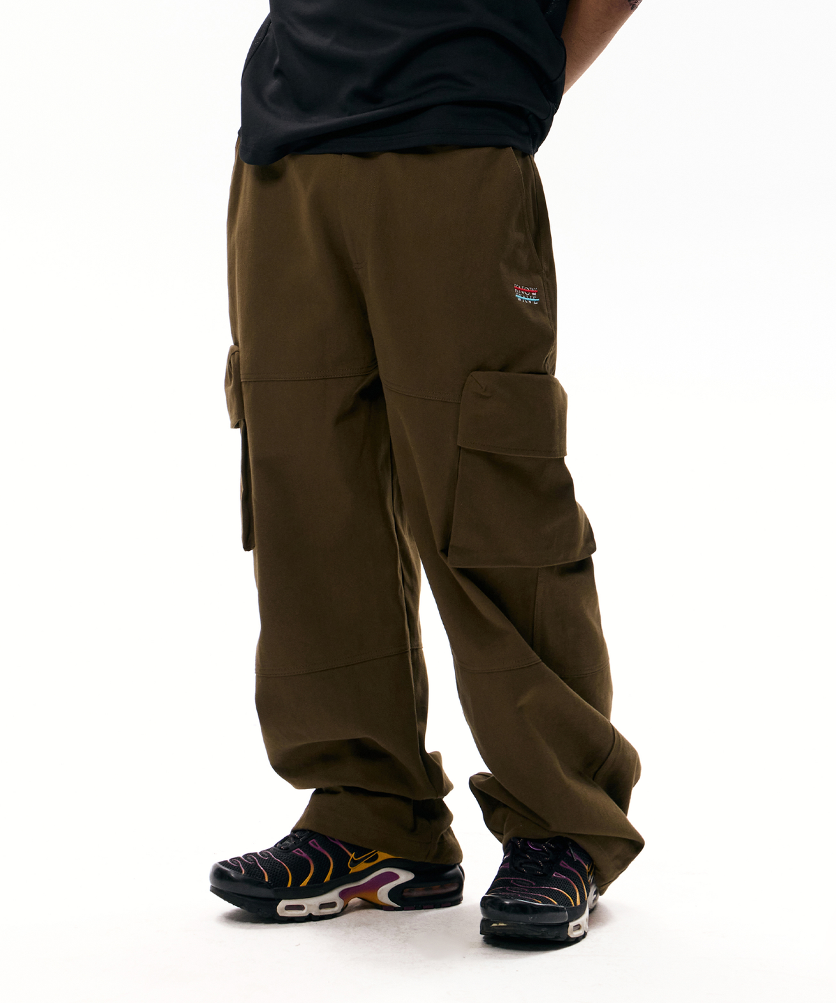 노우웨이브(KNOW WAVE) KNOW WAVE BASIC CARGO PANTS KNB25006BRW (BROWN)