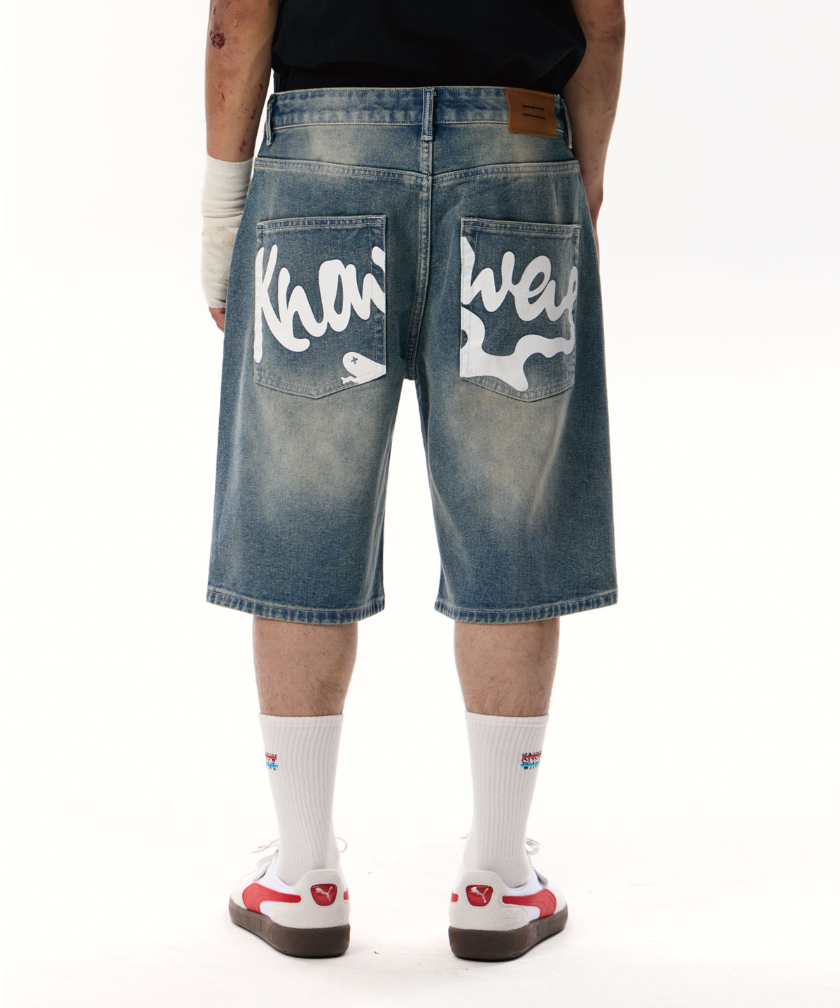 노우웨이브(KNOW WAVE) KNOW WAVE SNAKE BERMUDA PANTS KNB25001LBL (LIGHT BLUE)