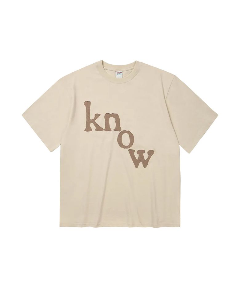 PATCH LOGO TEE KNT25006CRM (CREAM)