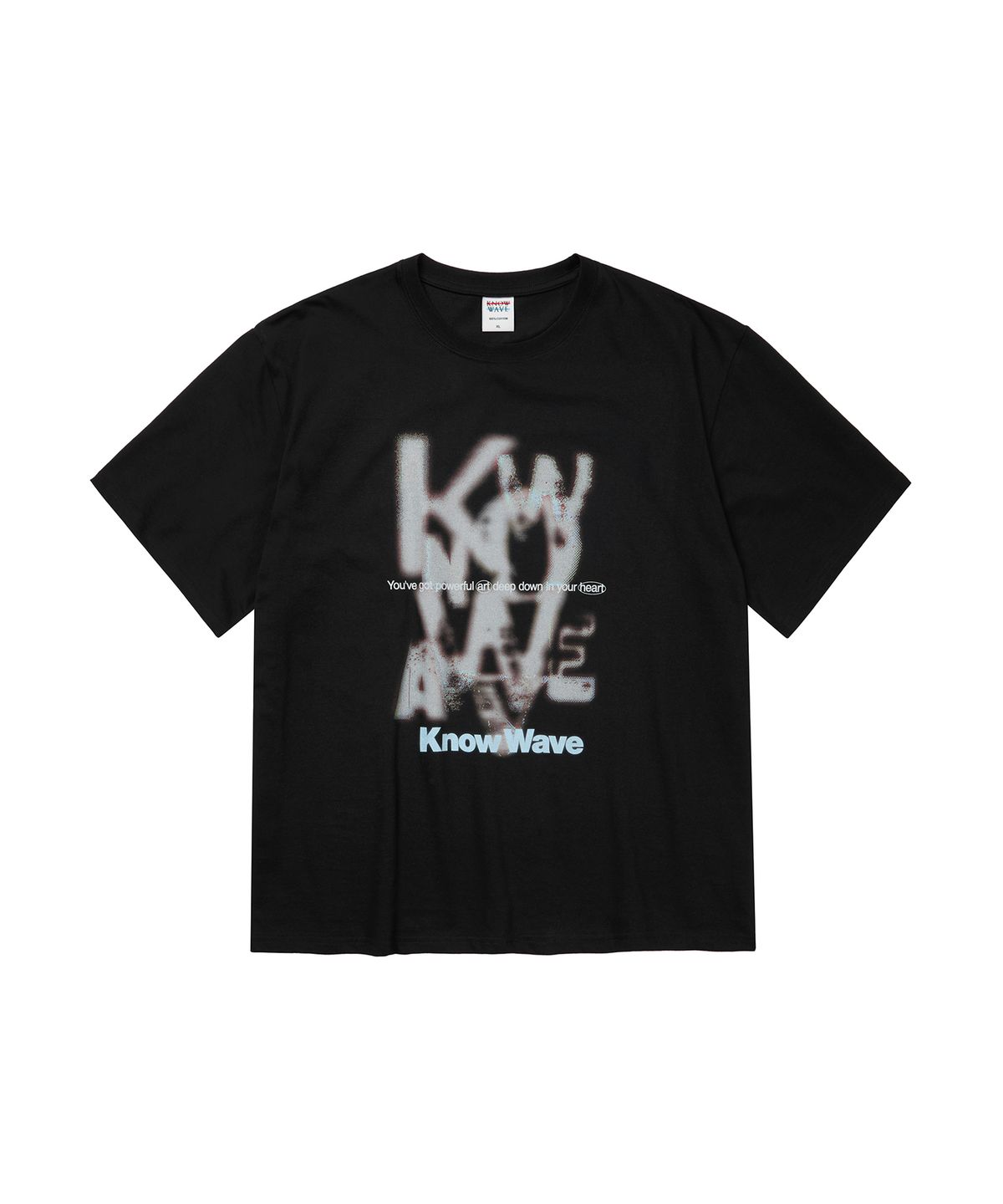 노우웨이브(KNOW WAVE) DISBANDMENT LOGO TEE KN25T003BLK (BLACK)
