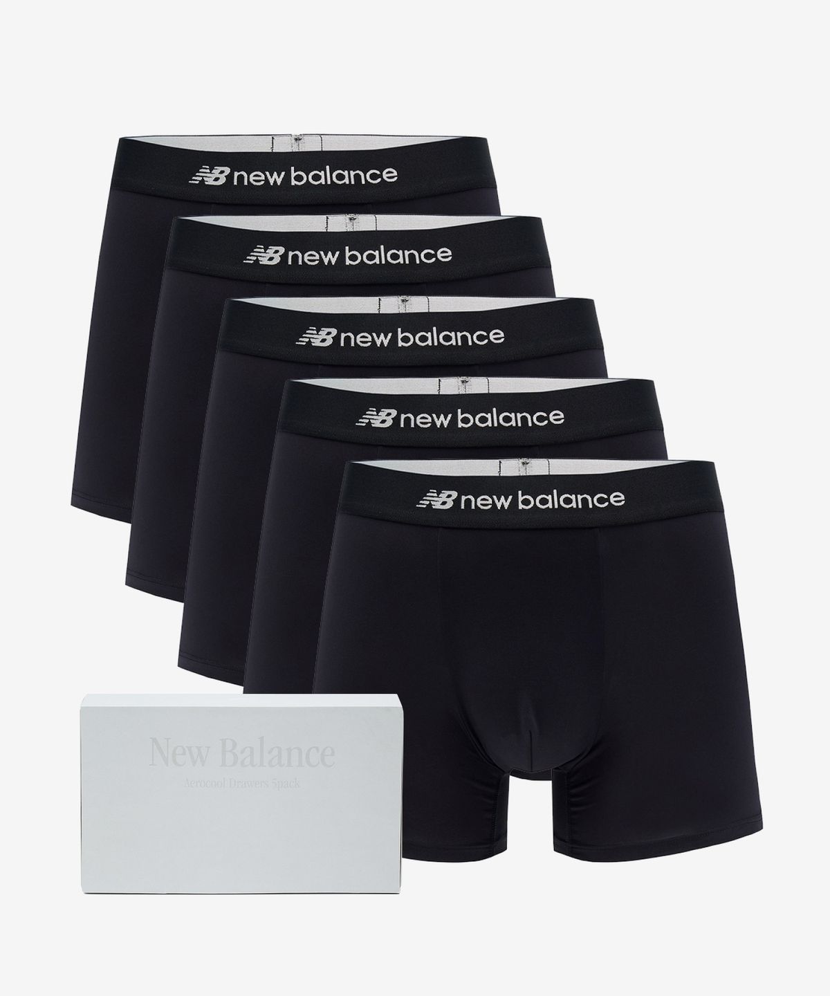 뉴발란스(NEW BALANCE) NBXDFA502M / MEN 블랙 코어 에어로쿨 드로즈 5PACK (BLACK)