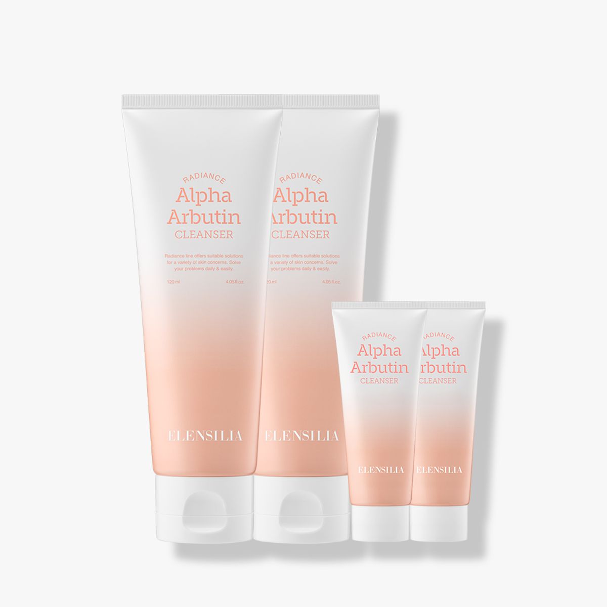 엘렌실라(ELENSILIA) 래디언스 알파 알부틴 폼클렌저 2개+ 폼 클렌저 10ml 2개