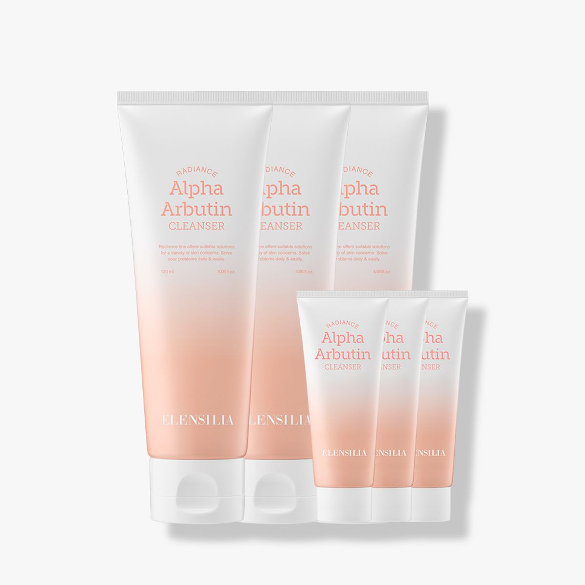 엘렌실라(ELENSILIA) 래디언스 알파 알부틴 폼클렌저 3개+ 폼 클렌저 10ml 3개