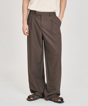 에어플로우 루즈핏 슬랙스 (BROWN)