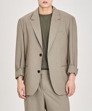 에어플로우 루즈핏 블레이저 (LIGHT KHAKI)