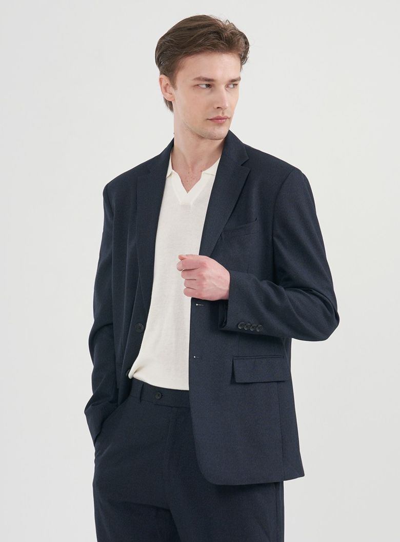 [M~5XL]컴포트 세미오버핏 블레이저_인디고