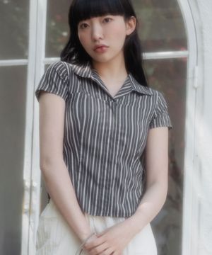 에픽 스트라이프 반팔 셔츠