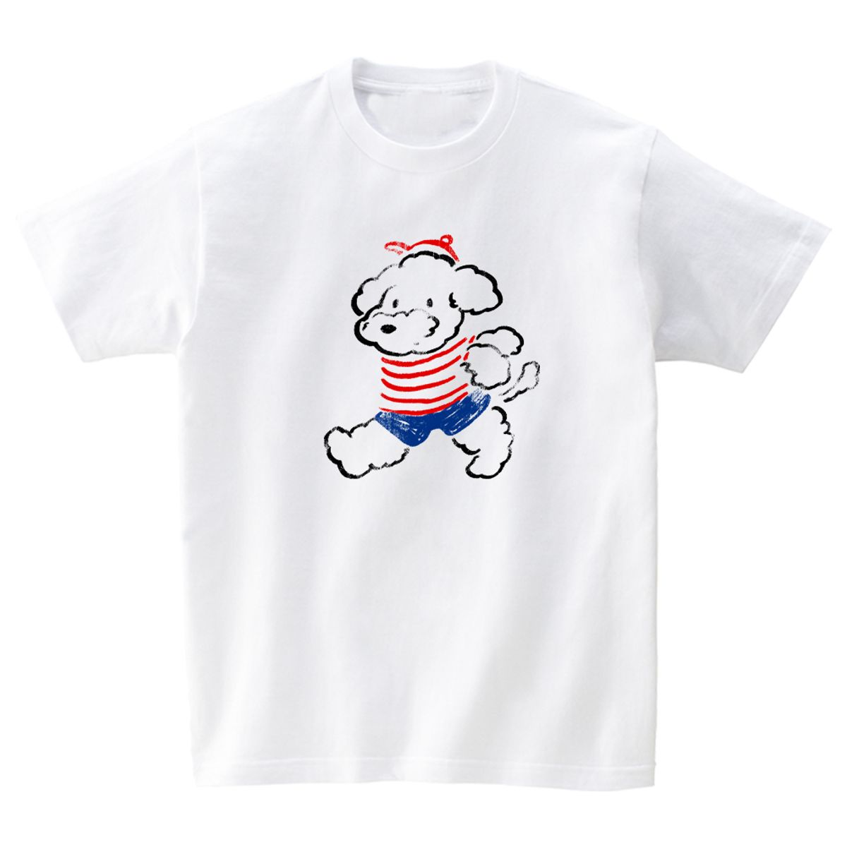 어썸어스(AWESOMEUS) Parisien puppy T-SHIRTS_4COLOR