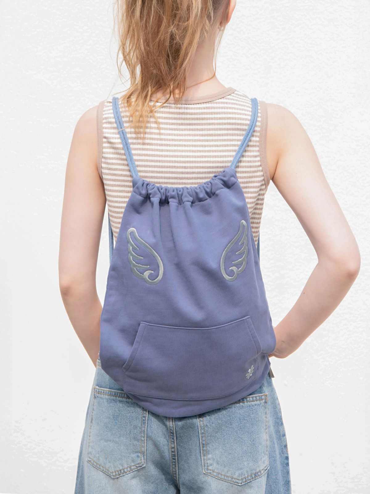 오피쉬(OAFISH) ANGEL LOGO GYMSACK, BLUE