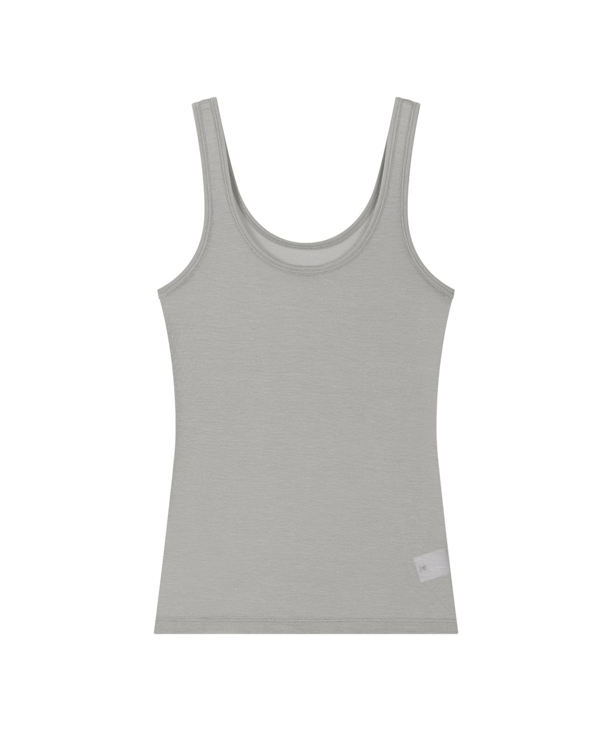 더포르타(THEPORTA) PORTA CLASSIC RIB TANK TOP, LIGHT GREY