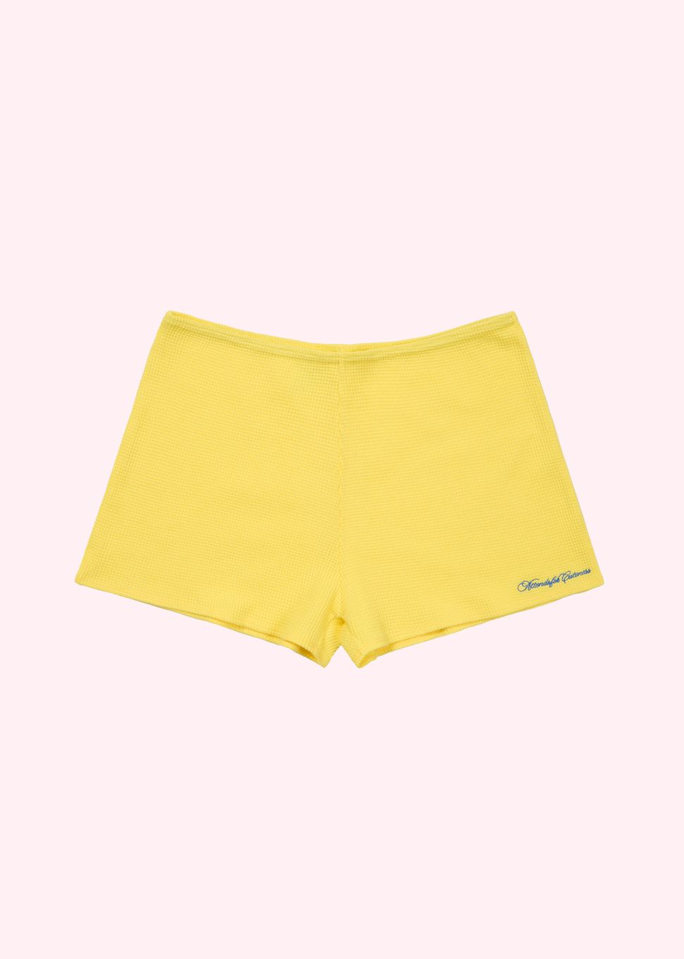 ◆Attends◆ Sporty waffle shorts pants Yellow 0086 MUSINSA | ATTENDS Sporty waffle shorts pants (Yellow)
