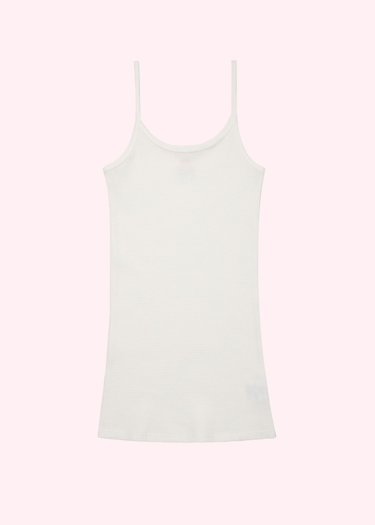 어텐즈(ATTENDS) Waffle sleeveless shirt (White)