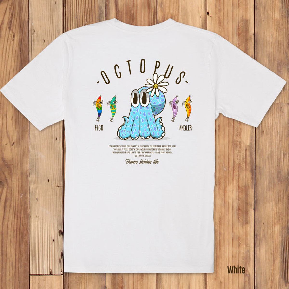 돌돌(DOLDOL) FICO_tshirts-294  피코앵글러 낚시 브랜드 문어 디자인 티셔츠 반팔티