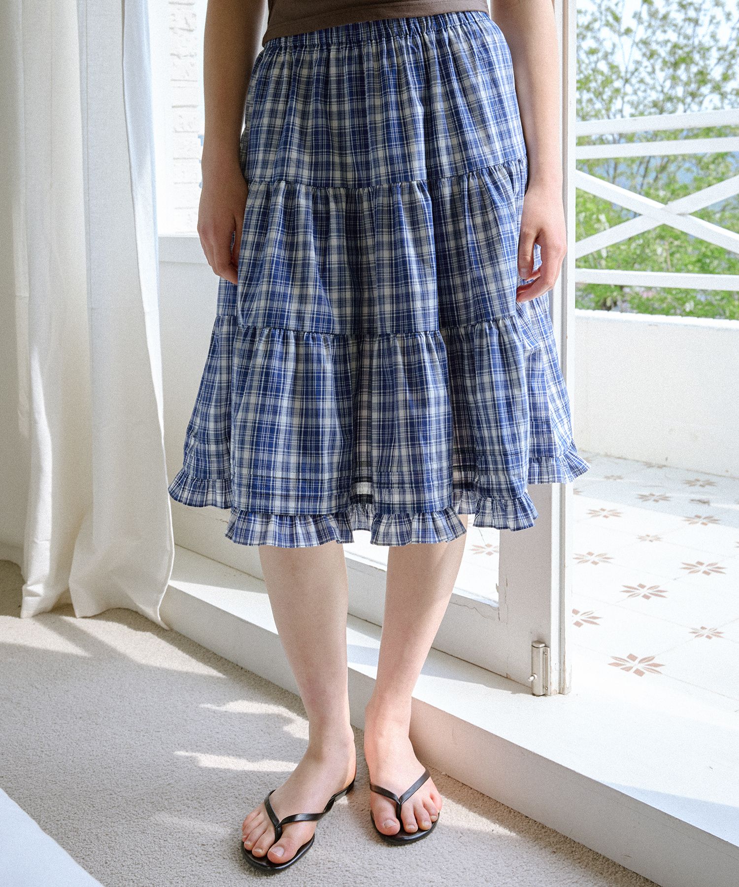 ★ LETTER FROM MOON★ Benny's Cancan Midi Skirt Ivory 2025S MUSINSA | LETTER FROM MOON Bennys Cancan Midi Skirt (Blue)
