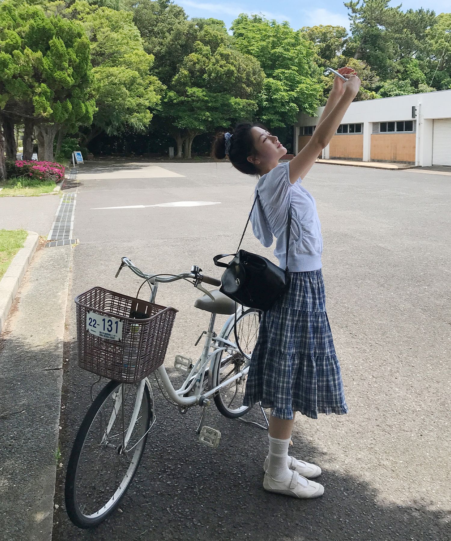 MUSINSA公式 | LETTER FROM MOON Bennys Cancan Midi Skirt (Blue)