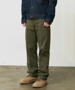 DEN0657 crease chino pants(olive)