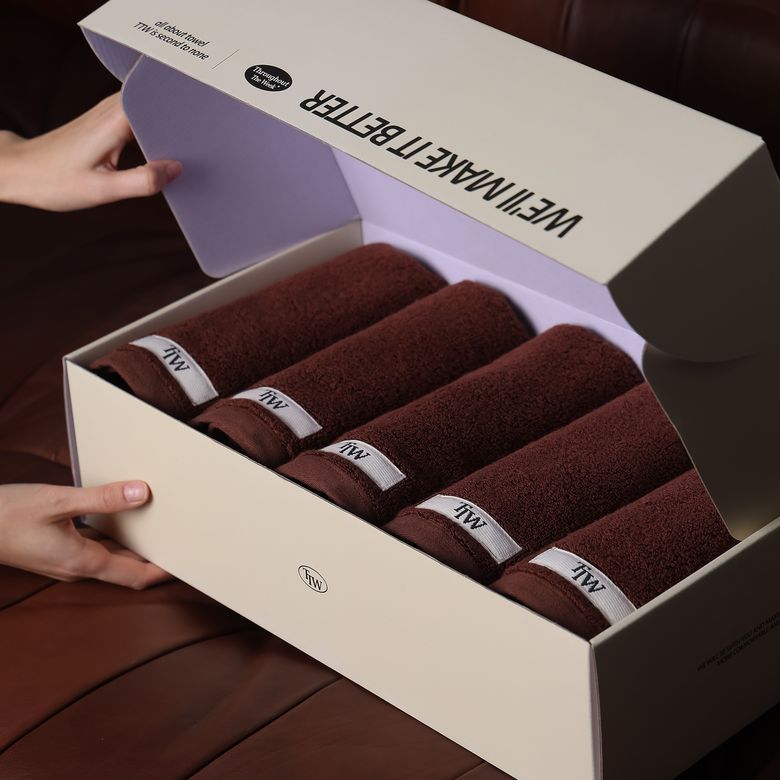 [선물패키지] 시그니처 모카 250g 모달 수건 5P