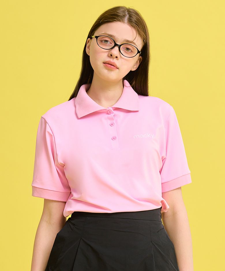 웨어러블 PK 반팔티셔츠 핑크