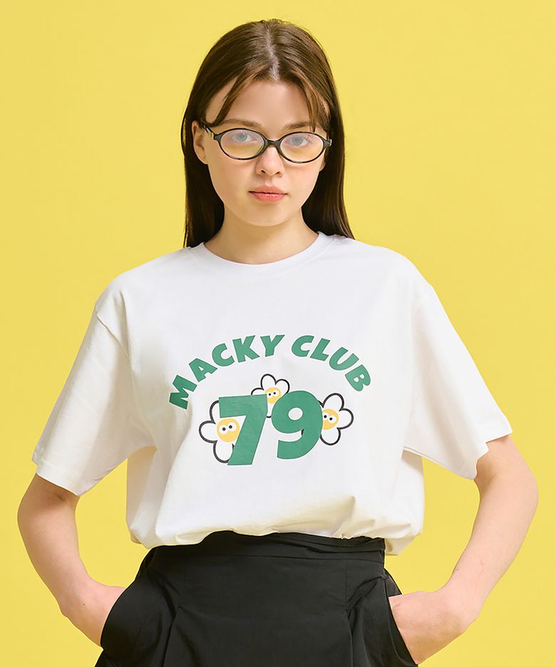 79 클럽 반팔 티셔츠 화이트
