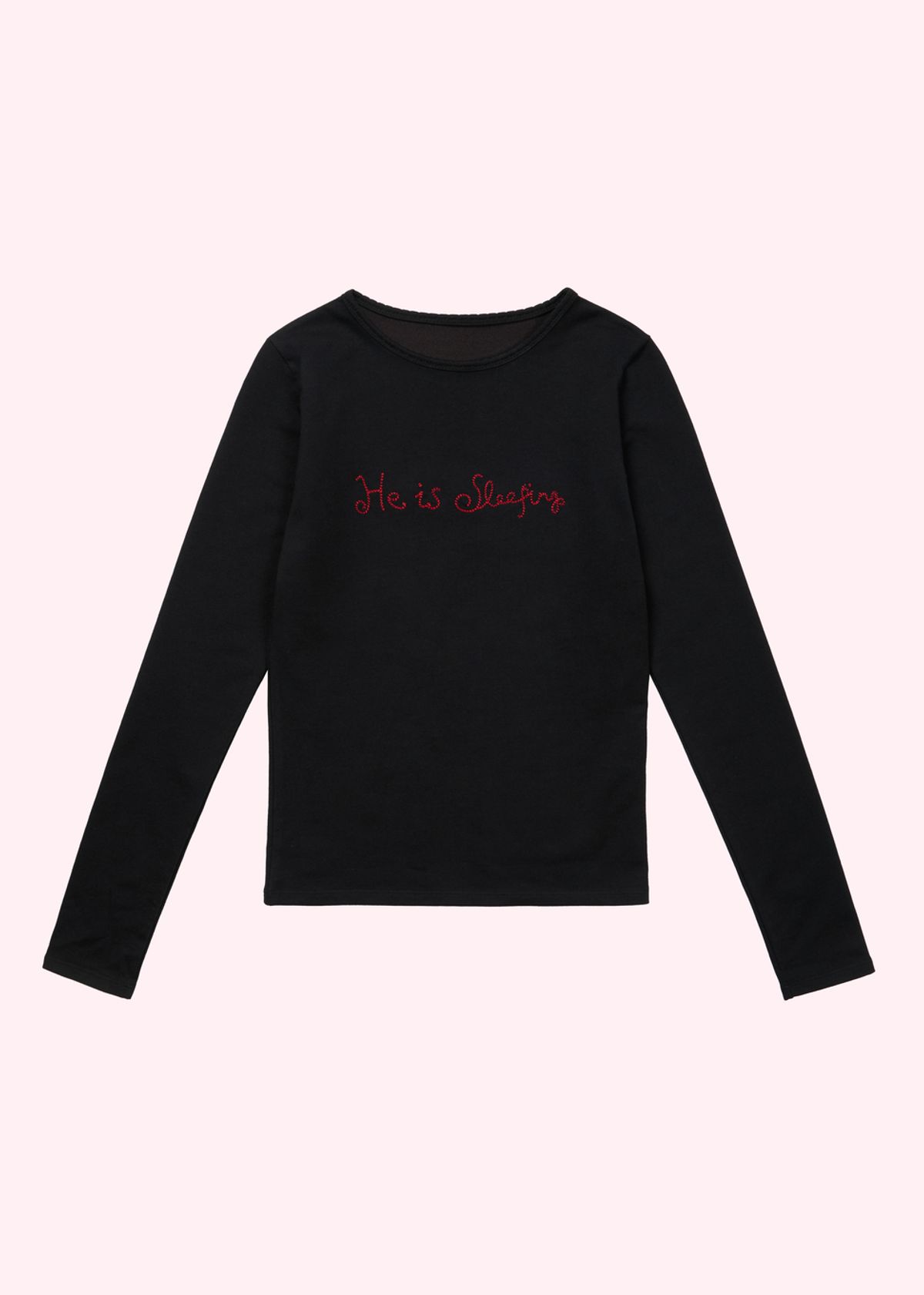 어텐즈(ATTENDS) He is sleeping tee shirt (Black)