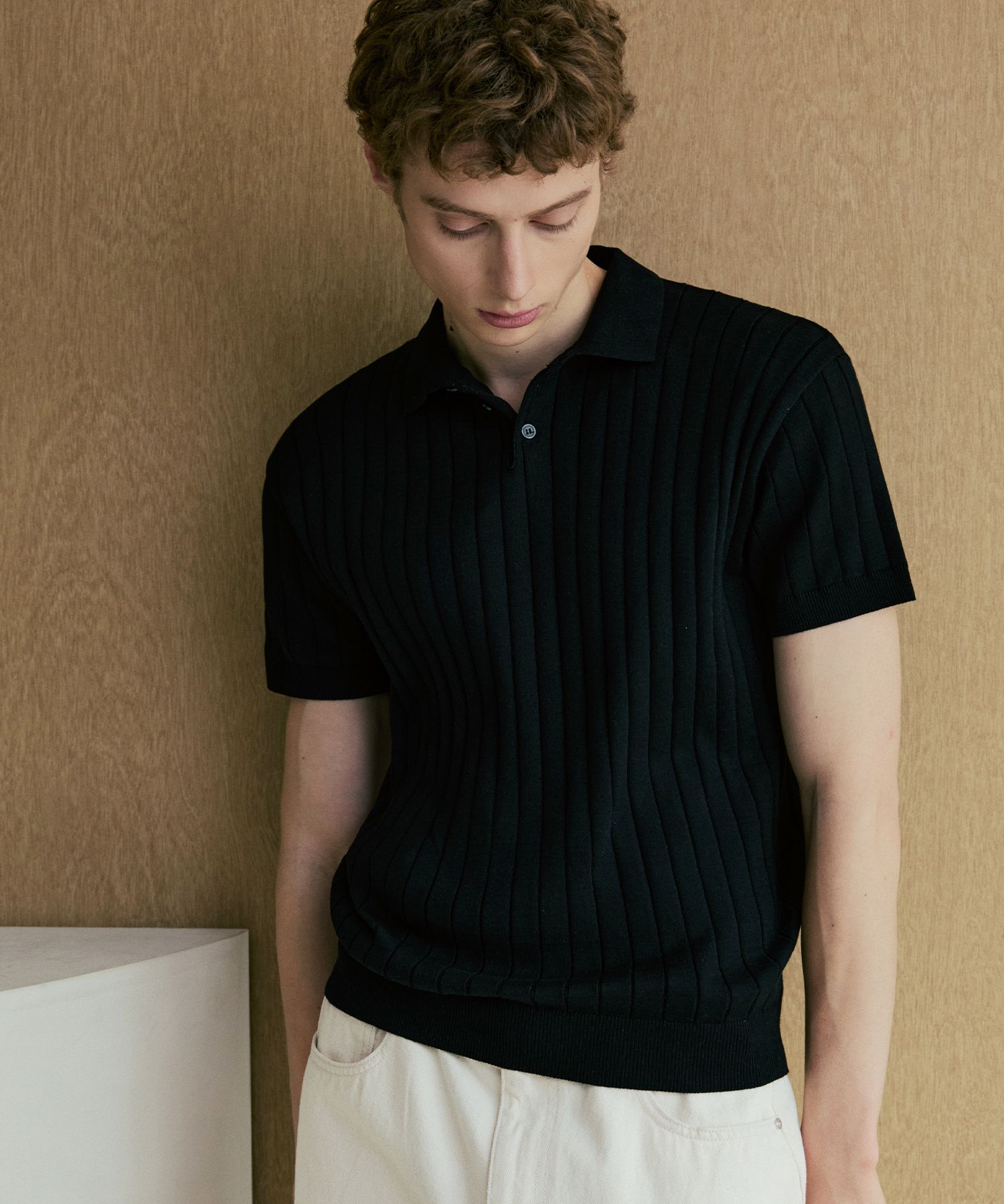 plyy men by RAGNE KIKAS 半袖ニットポロ ヨウジヤマモト YASHIKI/ヤシキ Rikka Knit Polo/六花ニットポロの正規公式取扱店