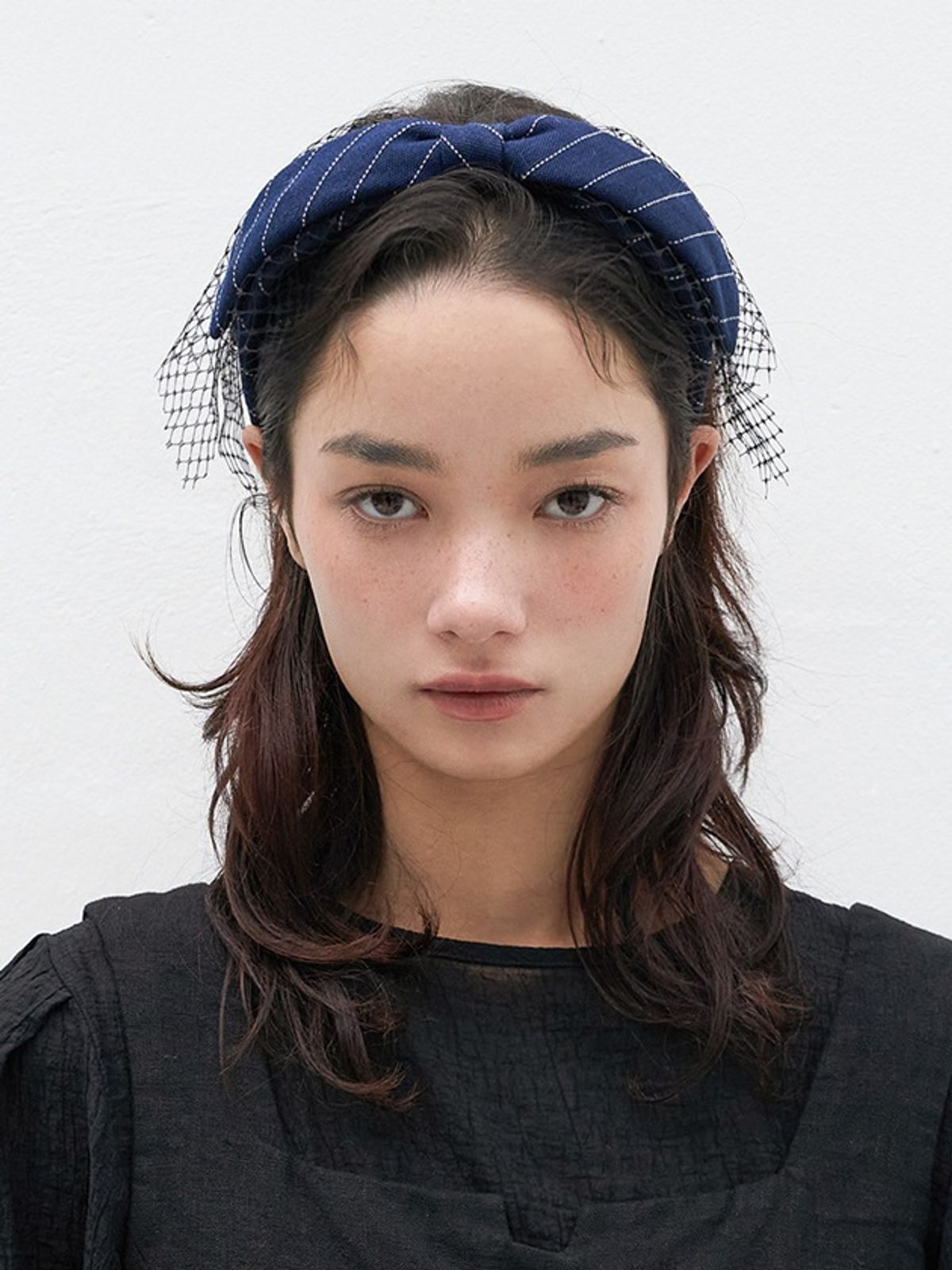 브라운햇(BROWNHAT) [세르떼뜨] 레이스 쁘띠 버니 - 네이비