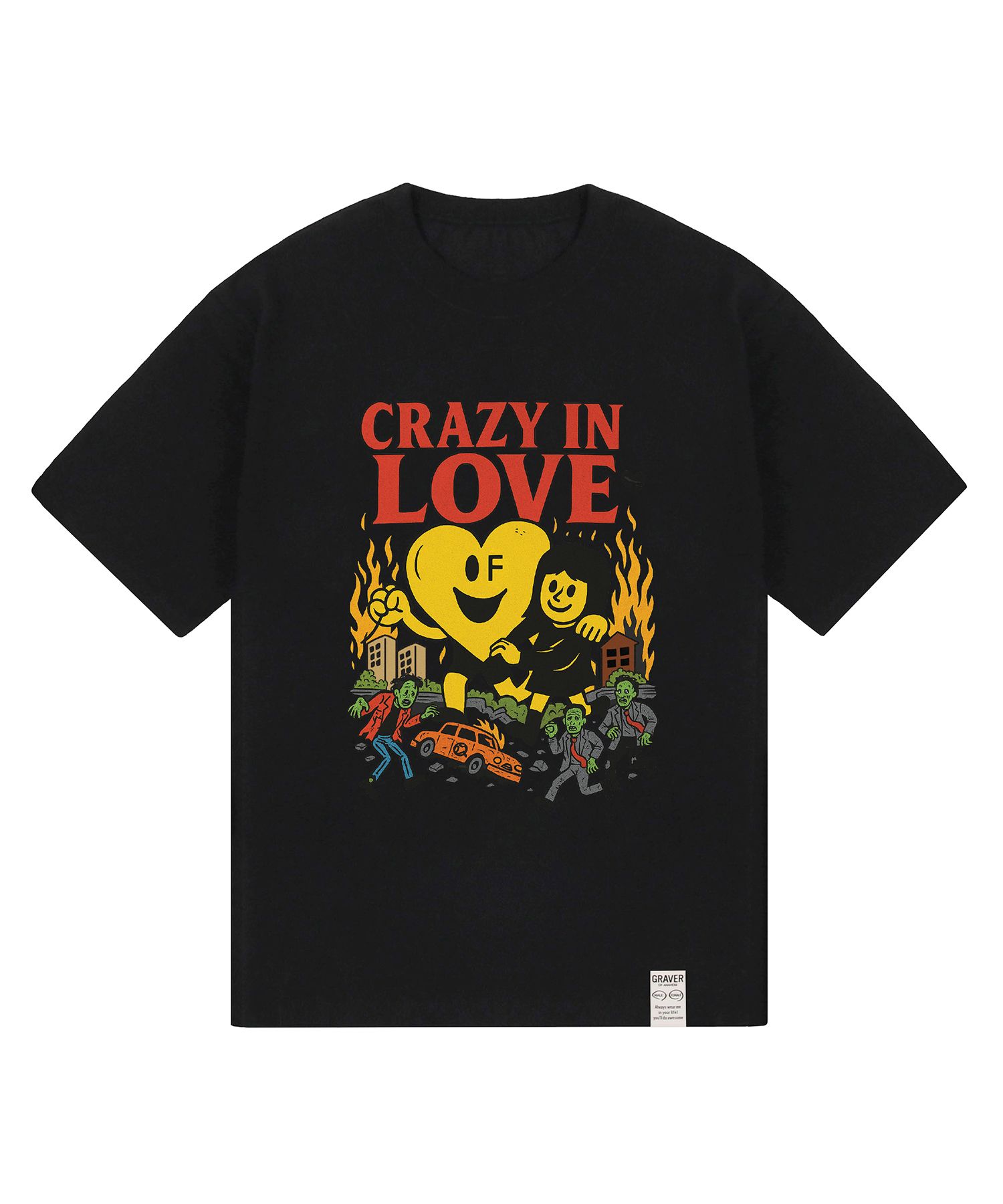 【GRAVER】CRAZY IN LOVE 半袖T MUSINSA | GRAVER [UNISEX]CRAZY IN LOVE Short Sleeve T