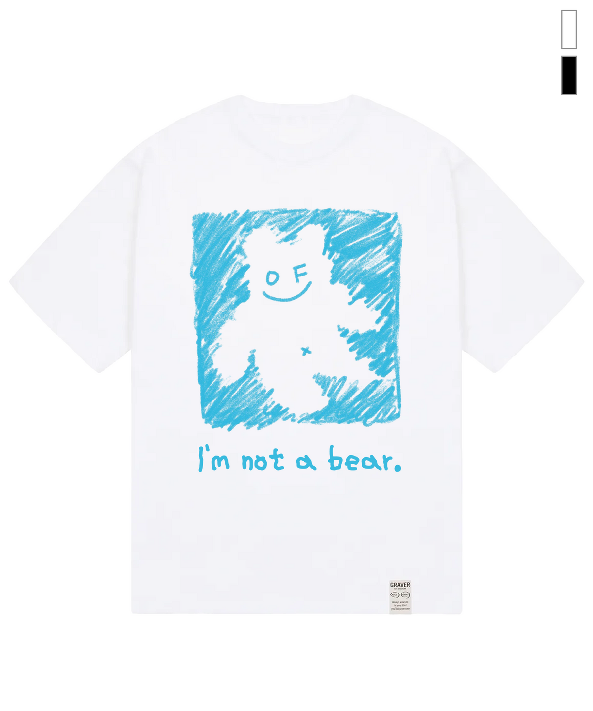 그레이버(GRAVER) [UNISEX]NOT BEAR 반팔티_2color