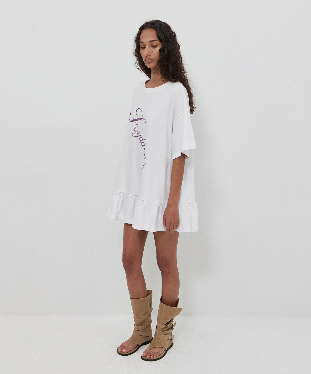 【FOGDAWN】STARDUST COTTON FRILL DRESS MUSINSA | FOGDAWN Stardust Cotton Frill Dress (white)