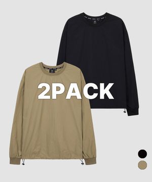[2PACK] 우븐 바람막이 맨투맨