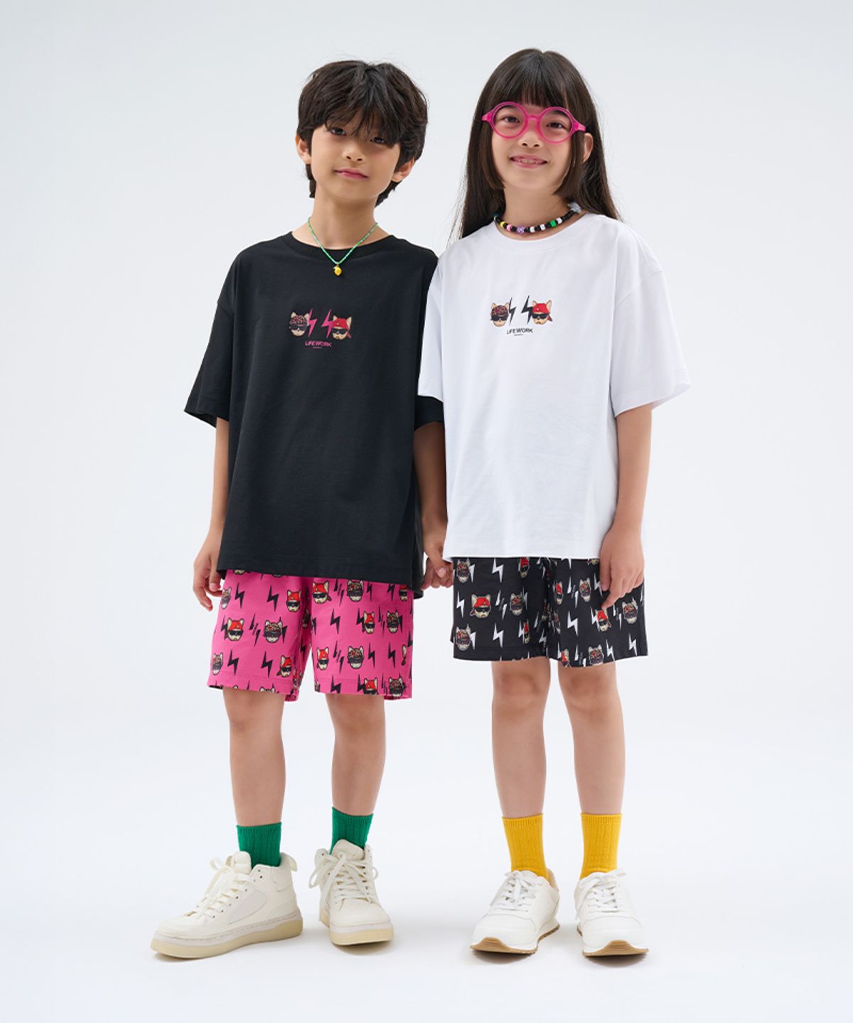 라이프워크 키즈(LIFEWORK KIDS) 키즈) 소로나 번개 힙독 셋업