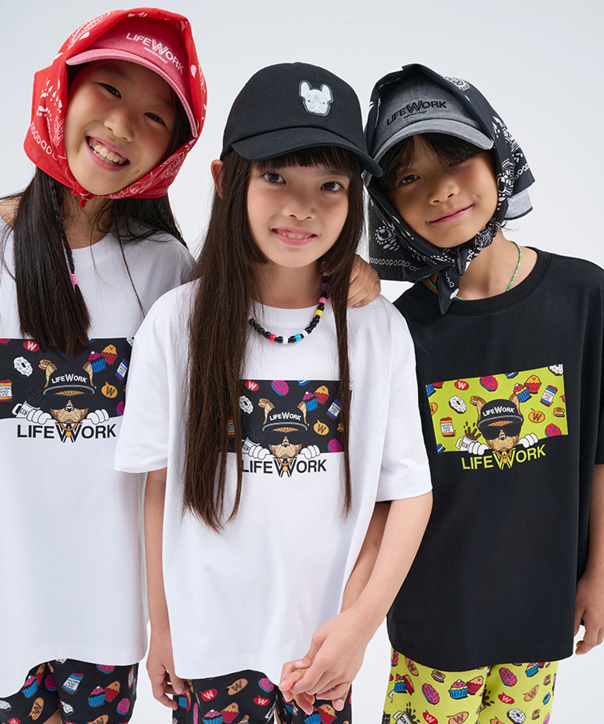라이프워크 키즈(LIFEWORK KIDS) 키즈) 소로나 도넛 힙독 셋업