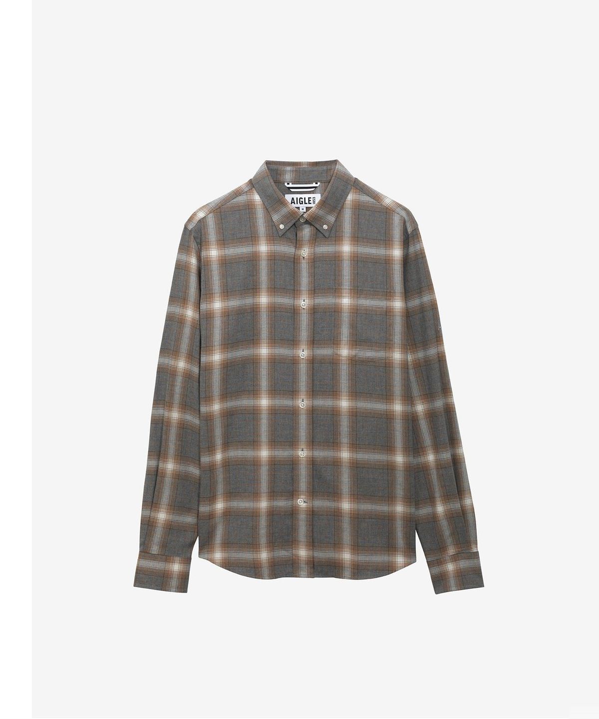 에이글(Aigle) 남성 플란넬 체크 셔츠 AIW23MSHI004HEACH