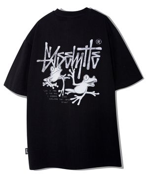 모노크롬 스케치 프로그 반팔티 블랙 YT-311