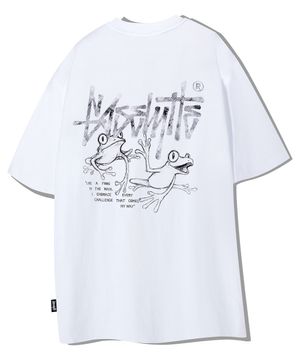 모노크롬 스케치 프로그 반팔티 화이트 YT-311