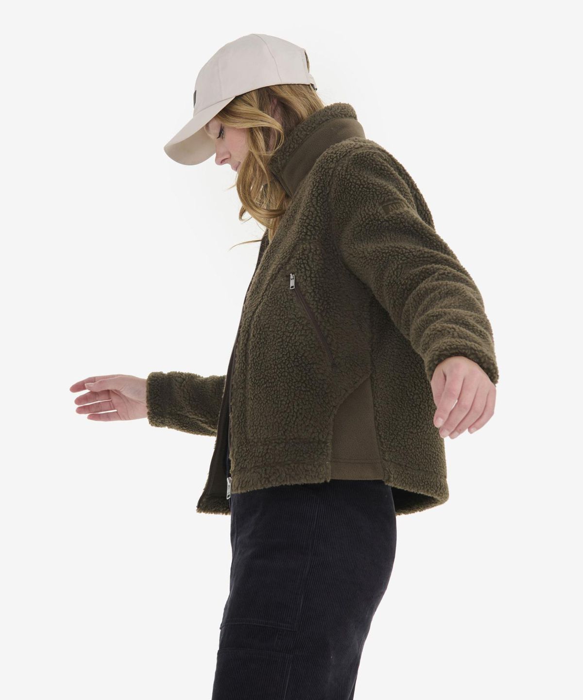 에이글(Aigle) 여성 쉐르파 풀 집업 자켓 AIW23WFLE011CED