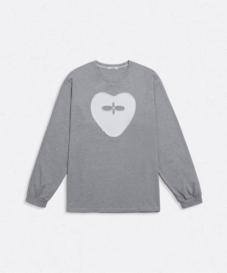 Faded Heart Longsleeve_[Gray]