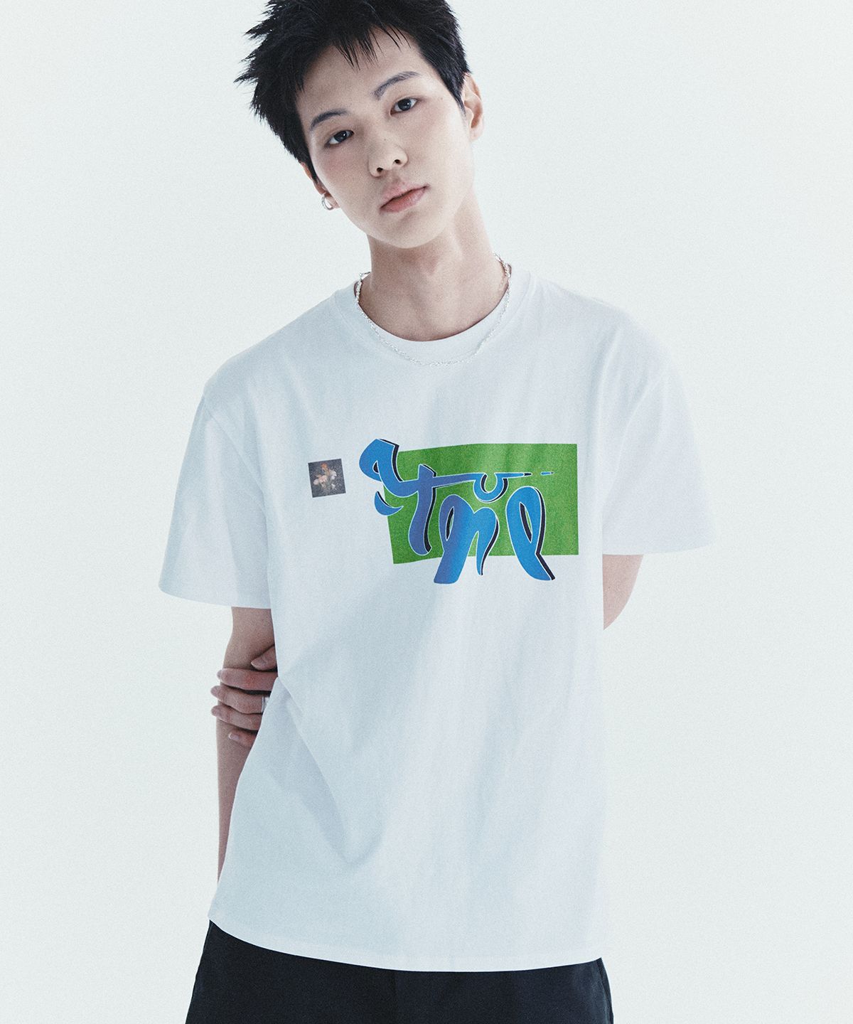 유네(YUNE) Visual Motif Tee_[White]